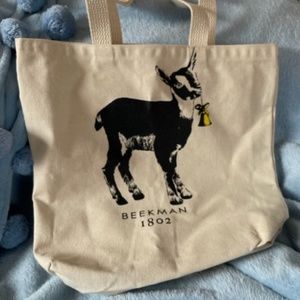 Beekman 1802 Canvas Tote, Printed on both sides, w/o tags